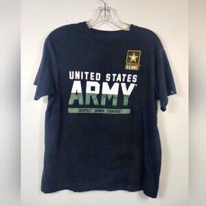 Authentic U.S. Army Graphic T-Shirt Veterans Women's Short Sleeve Shirt, sz MD